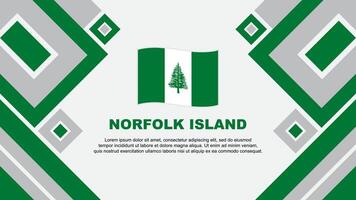 Norfolk Island Flag Abstract Background Design Template. Norfolk Island Independence Day Banner Wallpaper Vector Illustration. Norfolk Island Cartoon