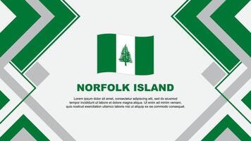 Norfolk Island Flag Abstract Background Design Template. Norfolk Island Independence Day Banner Wallpaper Vector Illustration. Norfolk Island Banner