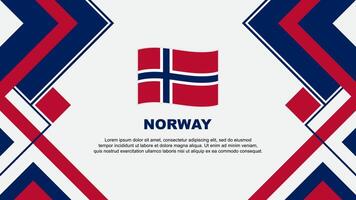 Norway Flag Abstract Background Design Template. Norway Independence Day Banner Wallpaper Vector Illustration. Norway Banner