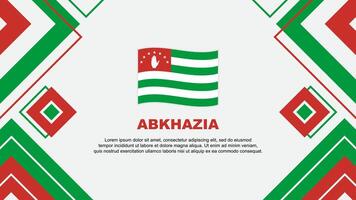 Abkhazia Flag Abstract Background Design Template. Abkhazia Independence Day Banner Wallpaper Vector Illustration. Abkhazia Background