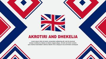 Akrotiri And Dhekelia Flag Abstract Background Design Template. Akrotiri And Dhekelia Independence Day Banner Wallpaper Vector Illustration. Independence Day