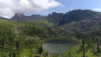 montanha panorama aéreo cenas video