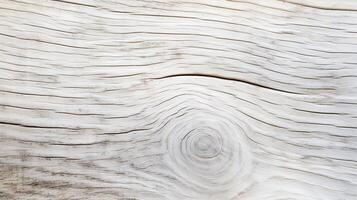 AI generated Old wood texture with natural pattern for design and decoration. Wood background. White wooden texture close-up. photo