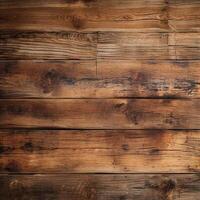 AI generated Brown background with natural wood texture. Natural wooden texture for office and home interior. Wooden background or texture. Natural pattern of wooden planks. photo