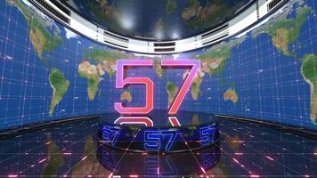 dynamisch 3d Countdown Animation video