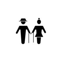 grandparents concept line icon. Simple element illustration. grandparents concept outline symbol design. vector