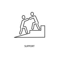 support concept line icon. Simple element illustration. support concept outline symbol design. vector