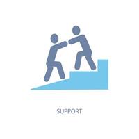 support concept line icon. Simple element illustration. support concept outline symbol design. vector