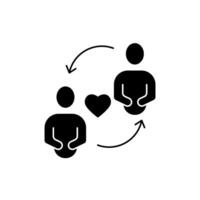 lealtad concepto línea icono. sencillo elemento ilustración. lealtad concepto contorno símbolo diseño. vector