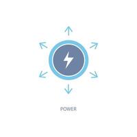 power concept line icon. Simple element illustration. power concept outline symbol design. vector