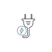 charge concept line icon. Simple element illustration. charge concept outline symbol design. vector