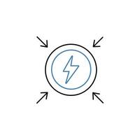 energy concept line icon. Simple element illustration. energy concept outline symbol design. vector