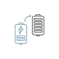 charging concept line icon. Simple element illustration. charging concept outline symbol design. vector