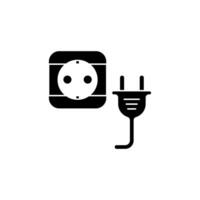 plug concept line icon. Simple element illustration. plug concept outline symbol design. vector