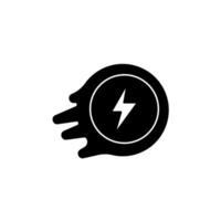 fast charge concept line icon. Simple element illustration. fast charge concept outline symbol design. vector