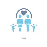 family concept line icon. Simple element illustration. family concept outline symbol design. vector