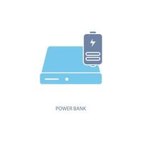 power bank concept line icon. Simple element illustration. power bank concept outline symbol design. vector