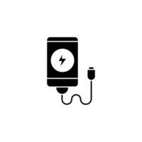 charge phone concept line icon. Simple element illustration. charge phone concept outline symbol design. vector