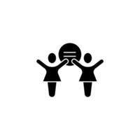 twins concept line icon. Simple element illustration. twins concept outline symbol design. vector