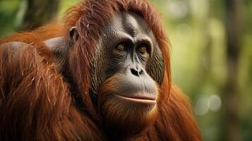 AI generated orangutan high quality image photo