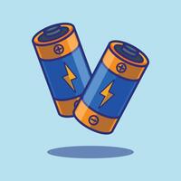 cartoon vector illustration of battery.