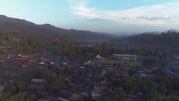 Aerial View of Mountain Village video