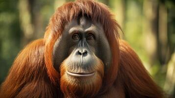 AI generated orangutan high quality image photo