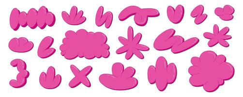 Graffity abstract speech bubbles and shapes vector