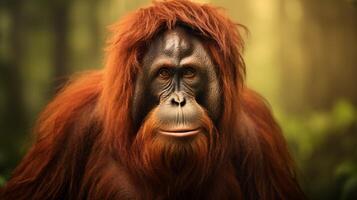 AI generated orangutan high quality image photo