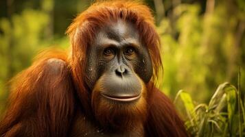 AI generated orangutan high quality image photo