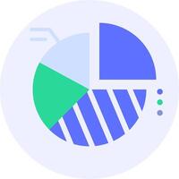 tarta gráfico datos moderno icono ilustración vector