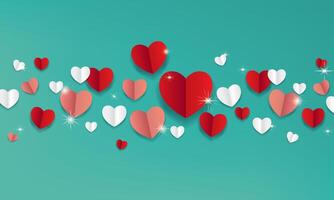 Valentines day vector background template.