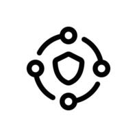 Cyber Security icon in trendy outline style isolated on white background. Cyber Security silhouette symbol for your website design, logo, app, UI. Vector illustration, EPS10.