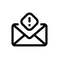 Spam icon in trendy outline style isolated on white background. Spam silhouette symbol for your website design, logo, app, UI. Vector illustration, EPS10.