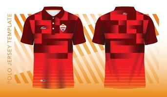 rojo resumen antecedentes y modelo para polo jersey deporte diseño vector