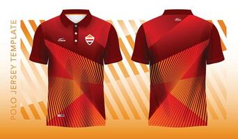 red abstract background and pattern for polo jersey sport design vector