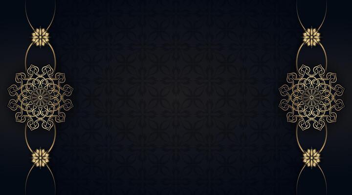 Luxury background with golden mandala ornament
