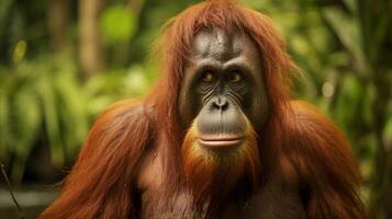 AI generated orangutan high quality image photo