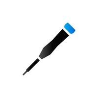 Screwdriver icon in duo tone color. Electronic repair maintenance vector