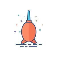 Blower icon flat color style vector illustration