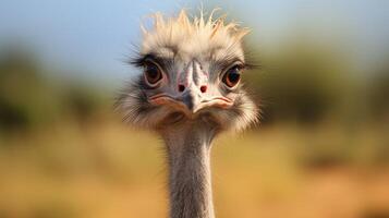 AI generated ostrich high quality image photo