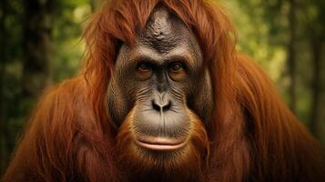 AI generated orangutan high quality image photo