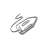 Hand drawn sketch icon rescue tube vector