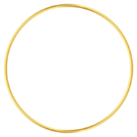 gyllene cirkel ram gräns ClipArt png