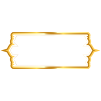 dourado islâmico quadro, Armação Projeto conceito clipart png