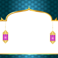 islamitische arabische groene luxe achtergrond met geometrisch patroon en mooi ornament png