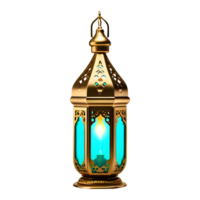 ai généré islamique Ramadan lanterne lampe isolé sur transparent Contexte png