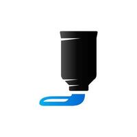 Paint tube icon in duo tone color. Artist painting drawing vector