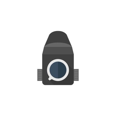 Camera icon in flat color style. Vintage retro photography photo mechanical analog film shooting medium format