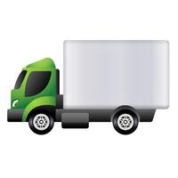 camión icono en color. carga transporte logístico vector